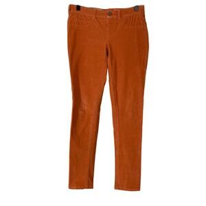Pilcro and the Letterpress Anthropologie Orange Serif Corduroy Pants - Size 26